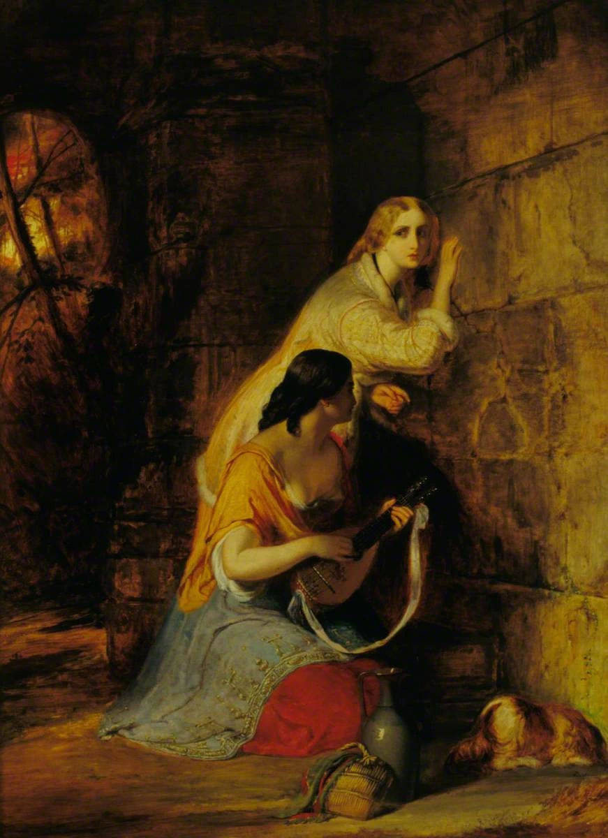La bella fanciulla di Perth e la fanciulla gioiosa al muro del sotterraneo - Stirling Smith Museum and Art Gallery